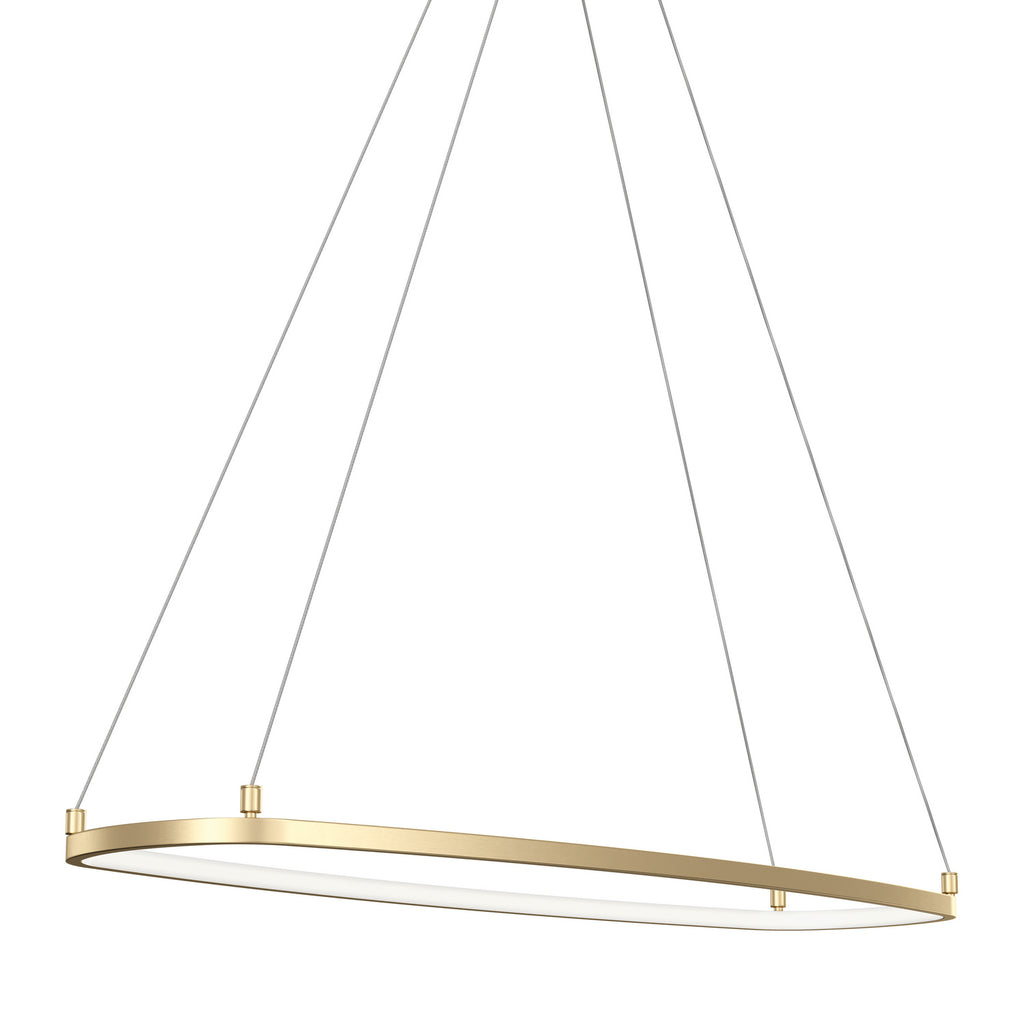ELAN 84312CG Koloa LED Ring Chandelier - Champagne Gold