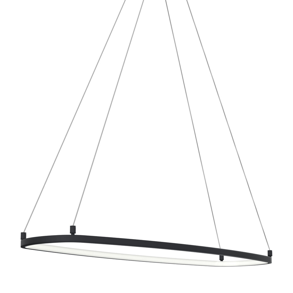ELAN 84312MBK Koloa LED Ring Chandelier - Matte Black