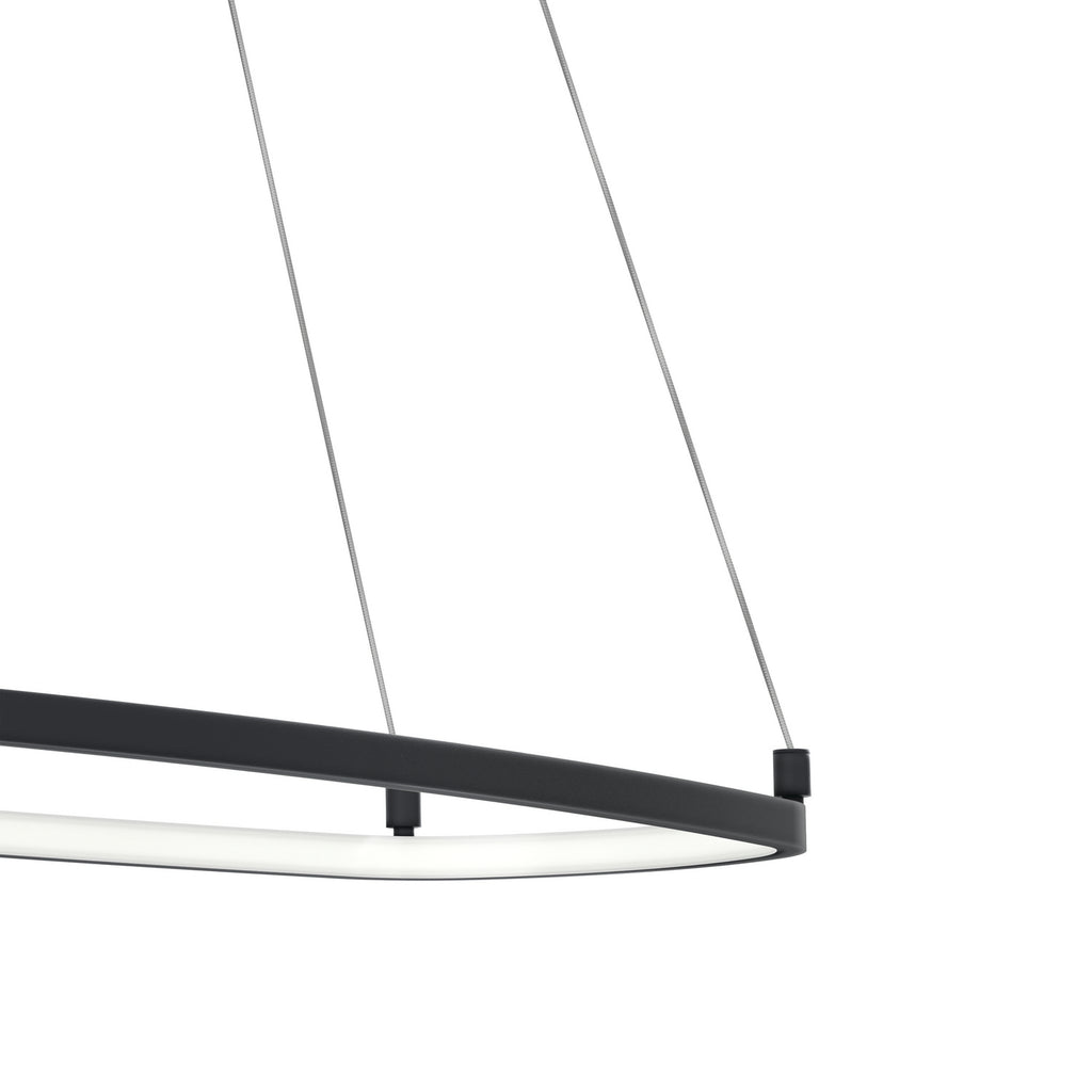 ELAN 84312MBK Koloa LED Ring Chandelier - Matte Black