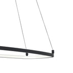 ELAN 84312MBK Koloa LED Ring Chandelier - Matte Black
