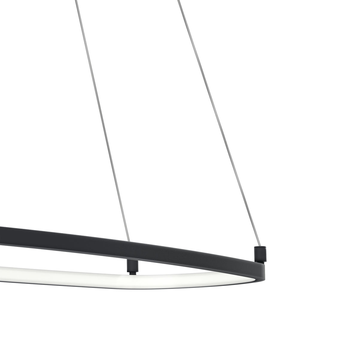 ELAN 84312MBK Koloa LED Ring Chandelier - Matte Black