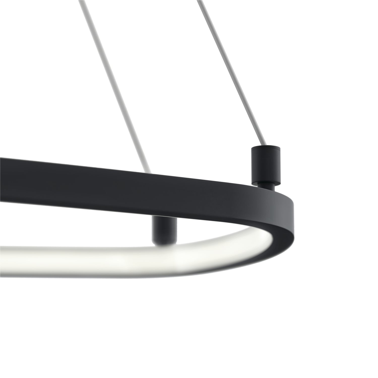 ELAN 84312MBK Koloa LED Ring Chandelier - Matte Black