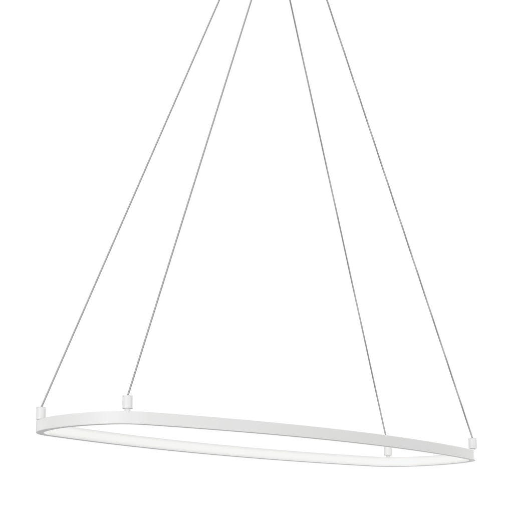 ELAN 84312WH Koloa LED Ring Chandelier - White