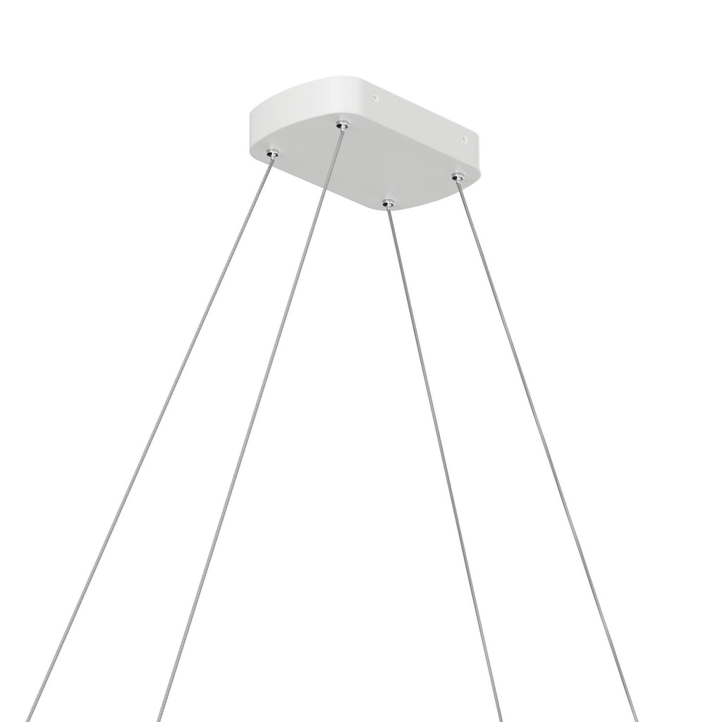 ELAN 84312WH Koloa LED Ring Chandelier - White
