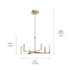 ELAN 84313PN Priam LED Chandelier - Polished Nickel