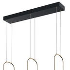 ELAN 84315MBK Wayan Linear Chandelier - Matte Black