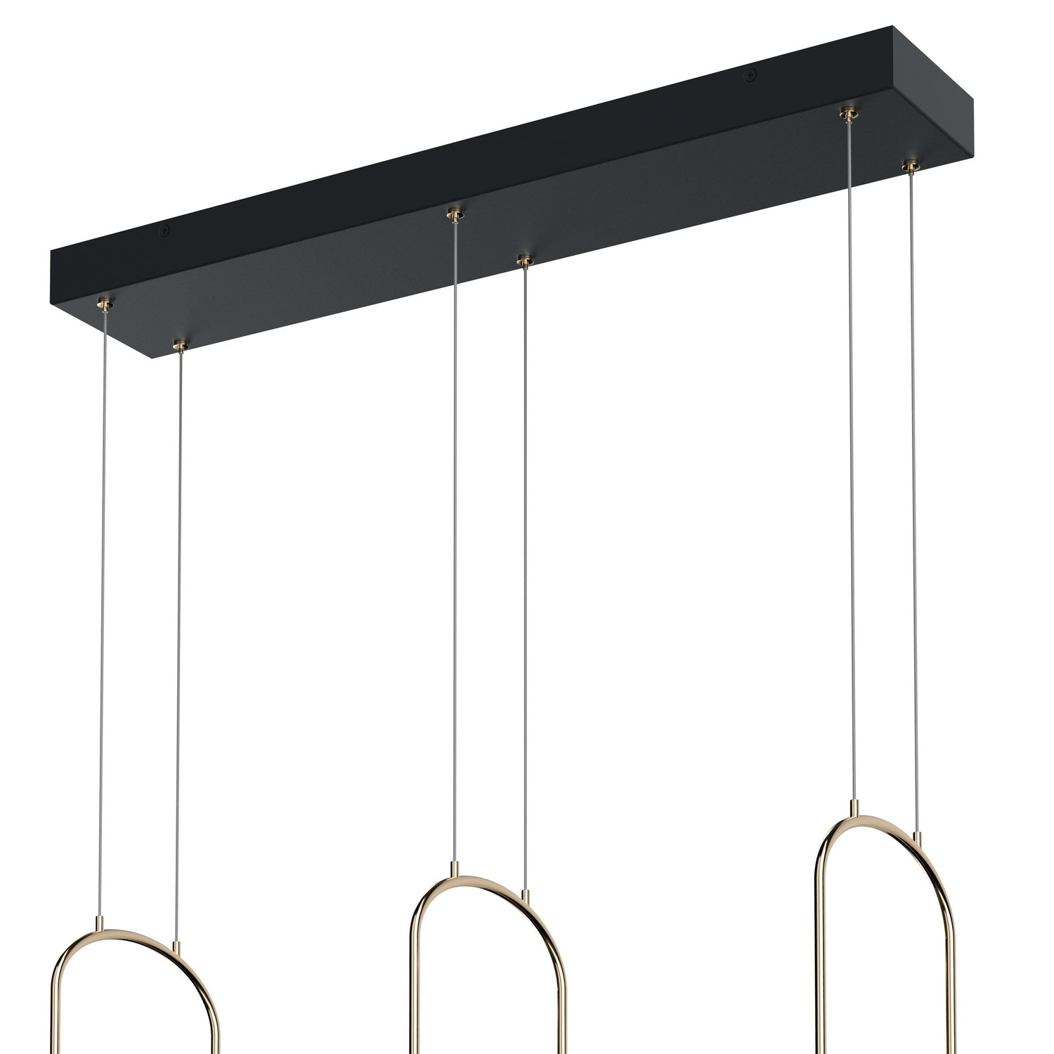 ELAN 84315MBK Wayan Linear Chandelier - Matte Black