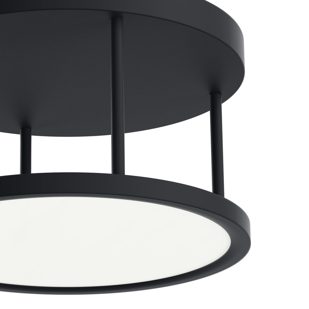 ELAN 84319MBK Lavi Semi-flush - Matte Black