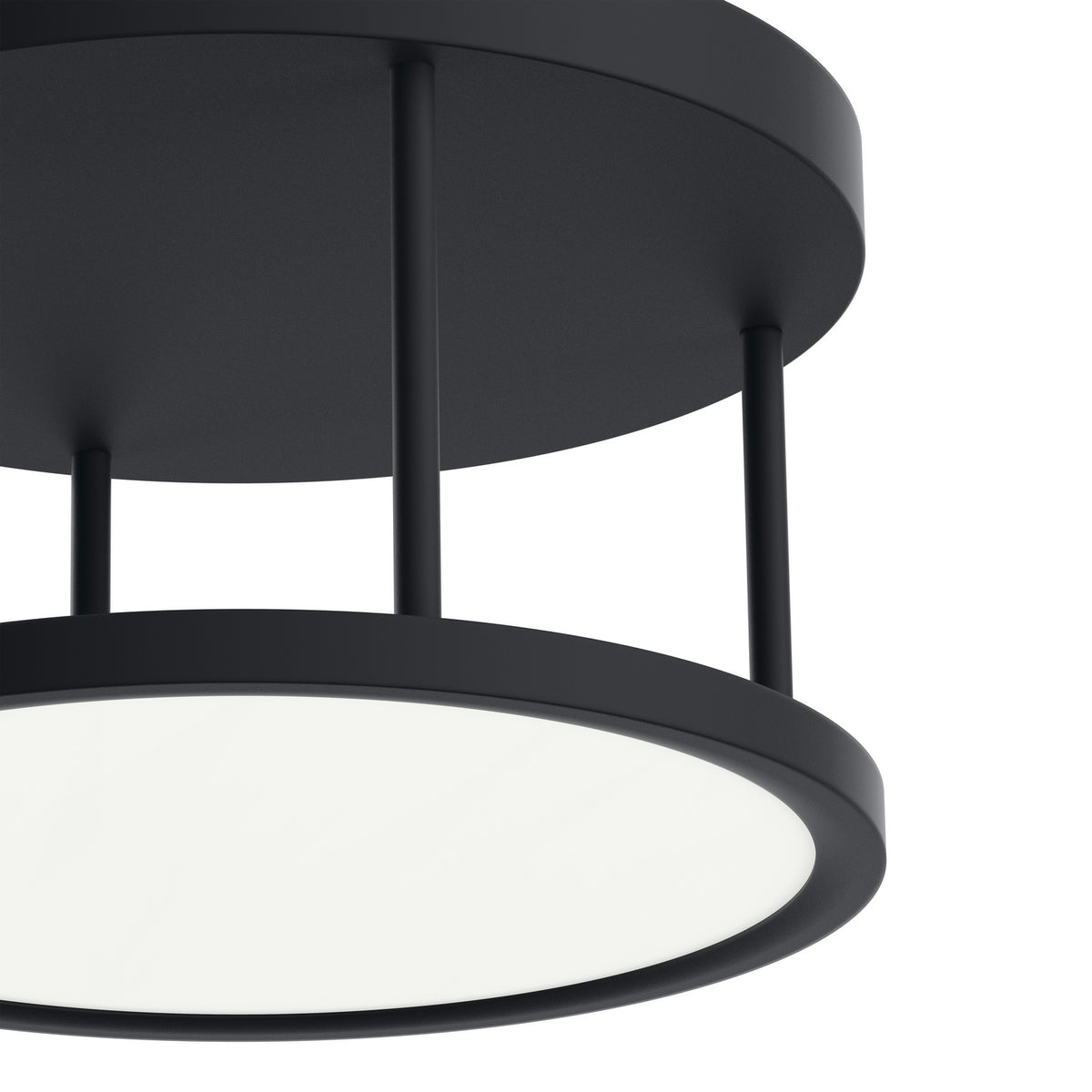 ELAN 84319MBK Lavi Semi-flush - Matte Black