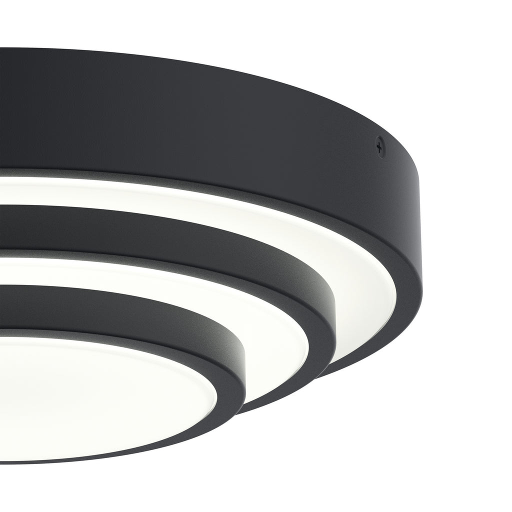 ELAN 84320MBK Dombard Flush Mount - Matte Black