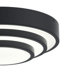 ELAN 84320MBK Dombard Flush Mount - Matte Black