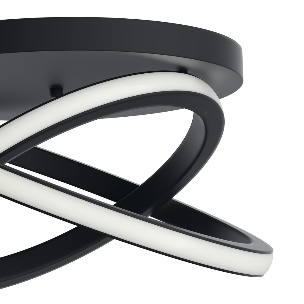 ELAN 84321MBK Caputo Flush Mount - Matte Black