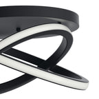 ELAN 84321MBK Caputo Flush Mount - Matte Black
