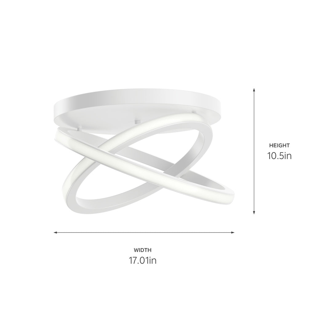 ELAN 84321WH Caputo Flush Mount - White