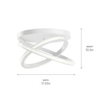 ELAN 84321WH Caputo Flush Mount - White