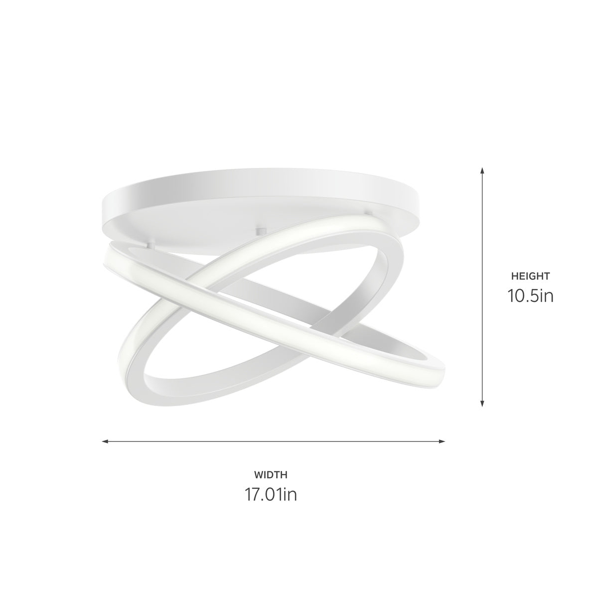 ELAN 84321WH Caputo Flush Mount - White