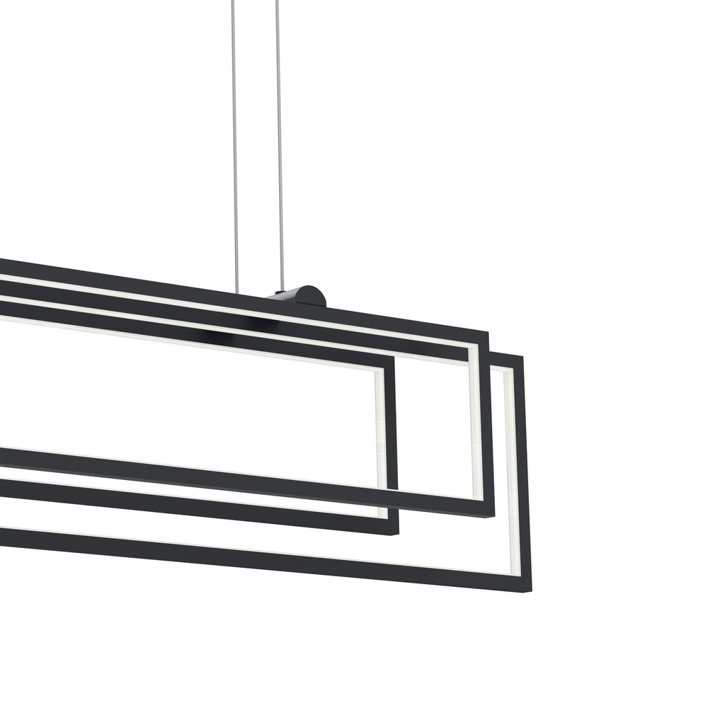 ELAN 84322MBK Jestin Linear Chandelier - Matte Black