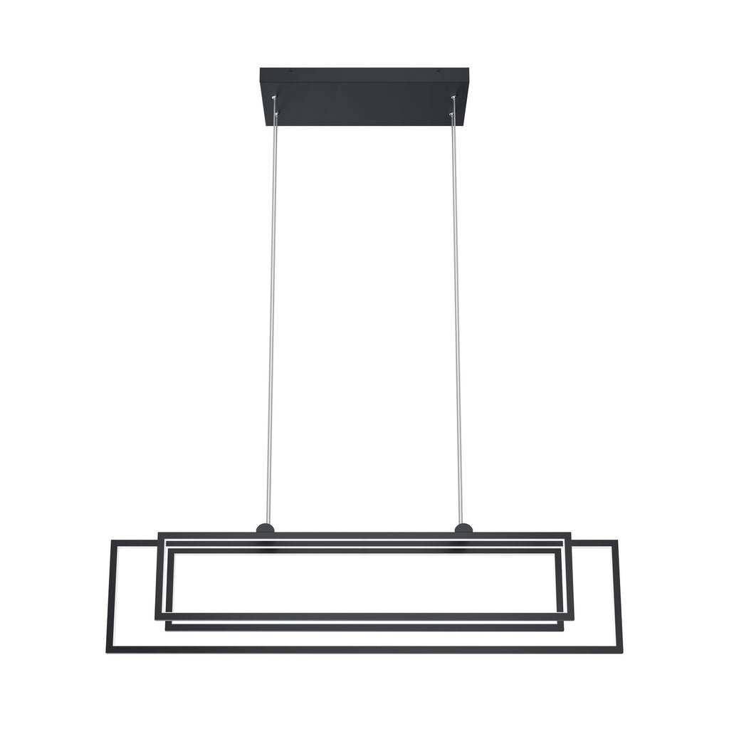ELAN 84322MBK Jestin Linear Chandelier - Matte Black