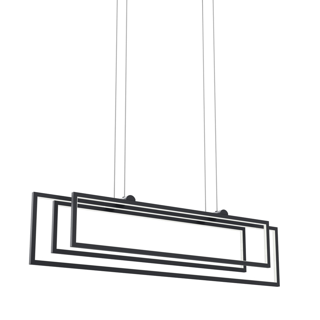 ELAN 84322MBK Jestin Linear Chandelier - Matte Black