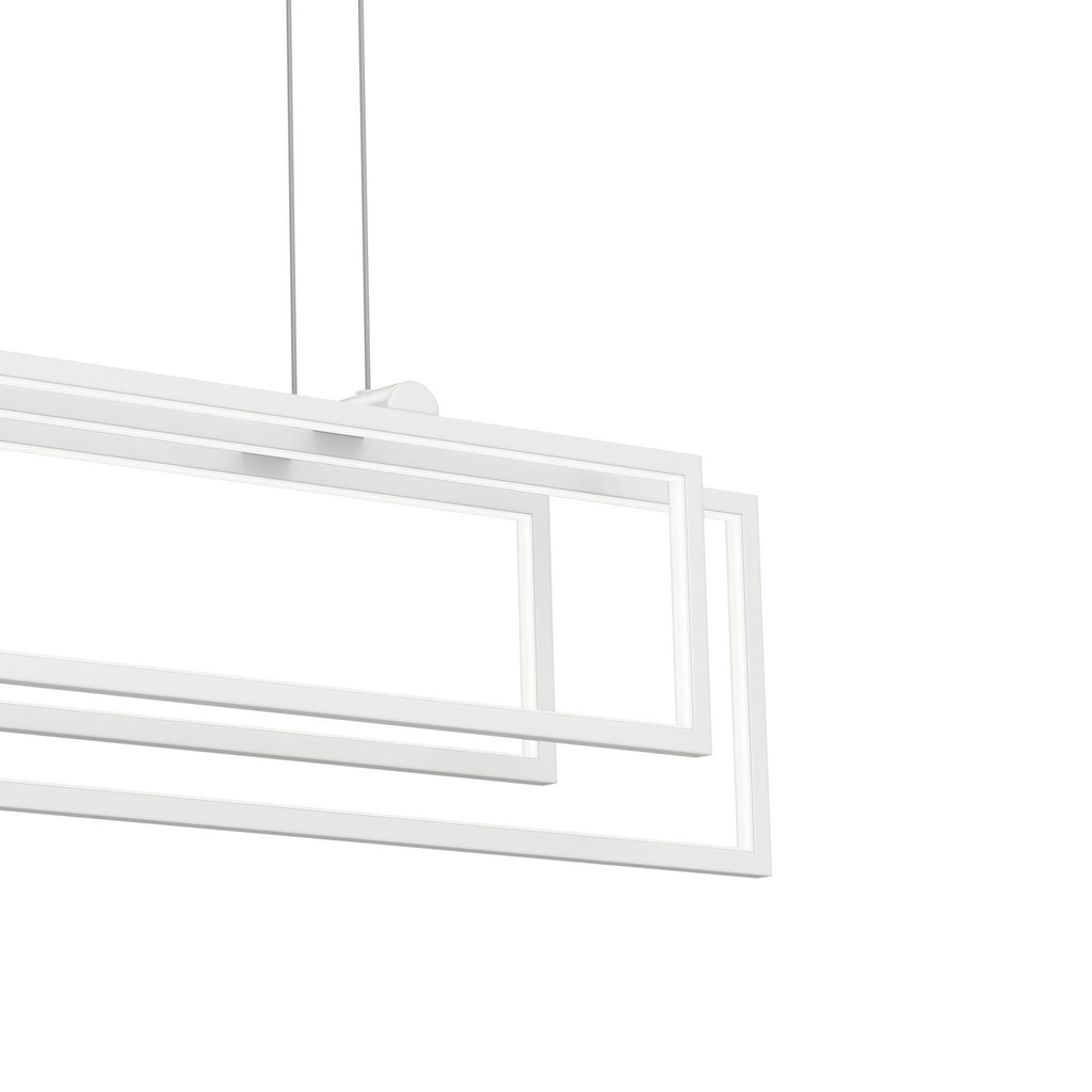 ELAN 84322WH Jestin Linear Chandelier - White