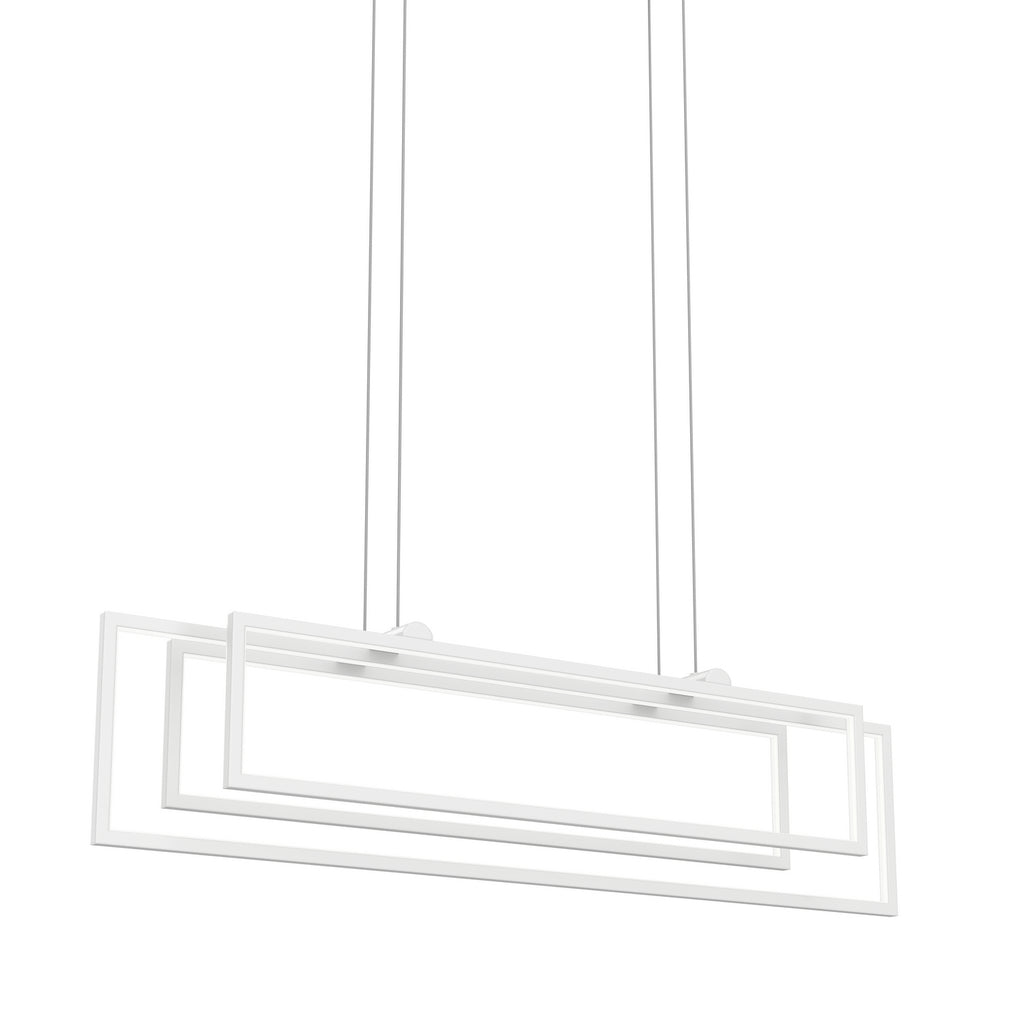 ELAN 84322WH Jestin Linear Chandelier - White
