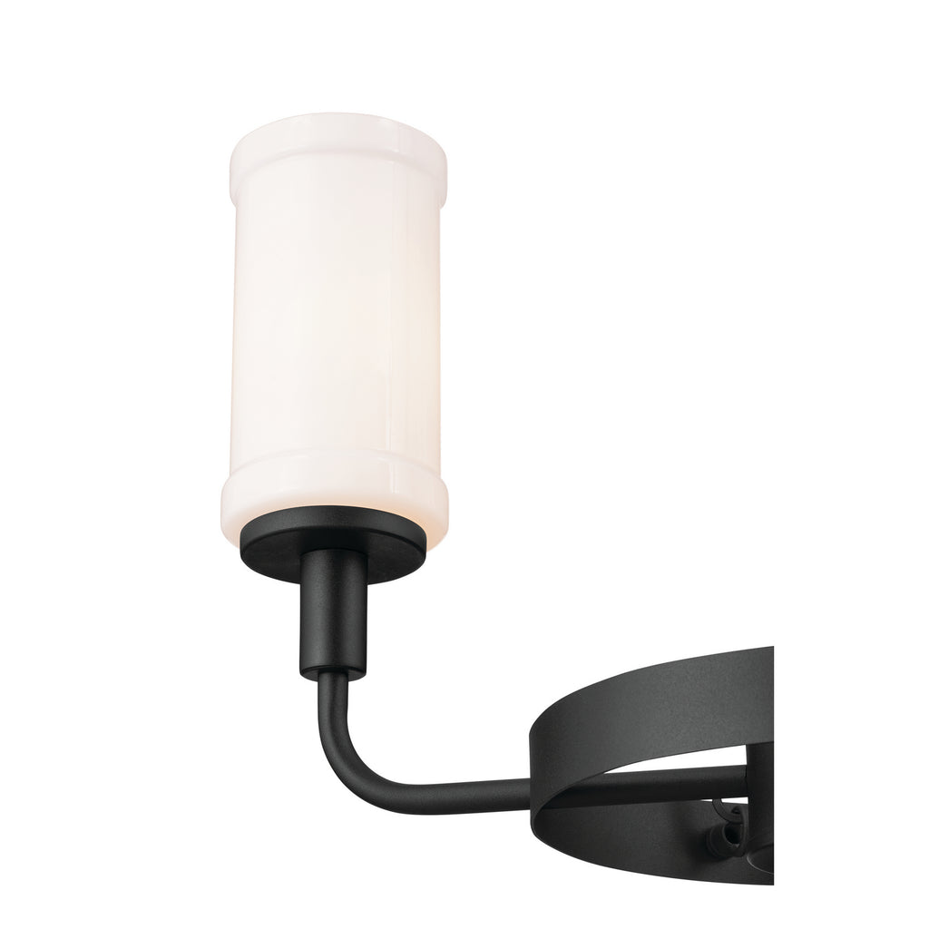 KICHLER 52450BKT Vetivene 20" 3 Light Chandelier Textured Black
