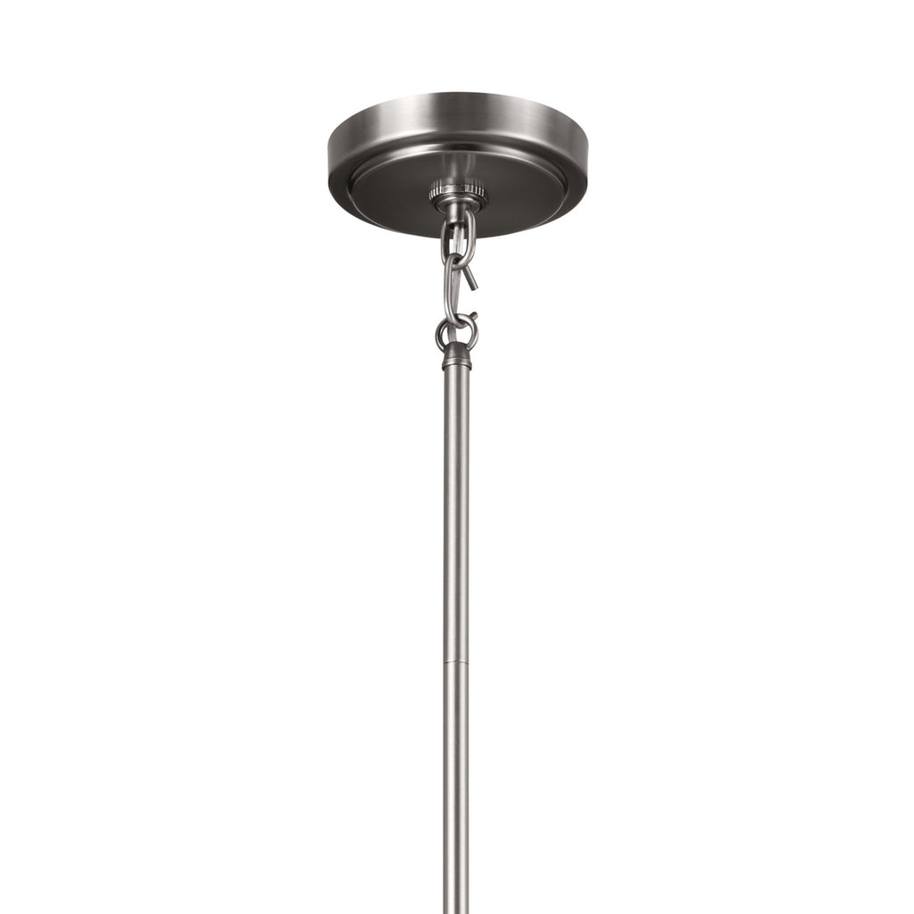 KICHLER 52450CLP Vetivene 20" 3 Light Chandelier Classic Pewter