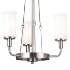 KICHLER 52450CLP Vetivene 20" 3 Light Chandelier Classic Pewter
