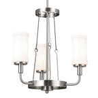 KICHLER 52450CLP Vetivene 20" 3 Light Chandelier Classic Pewter