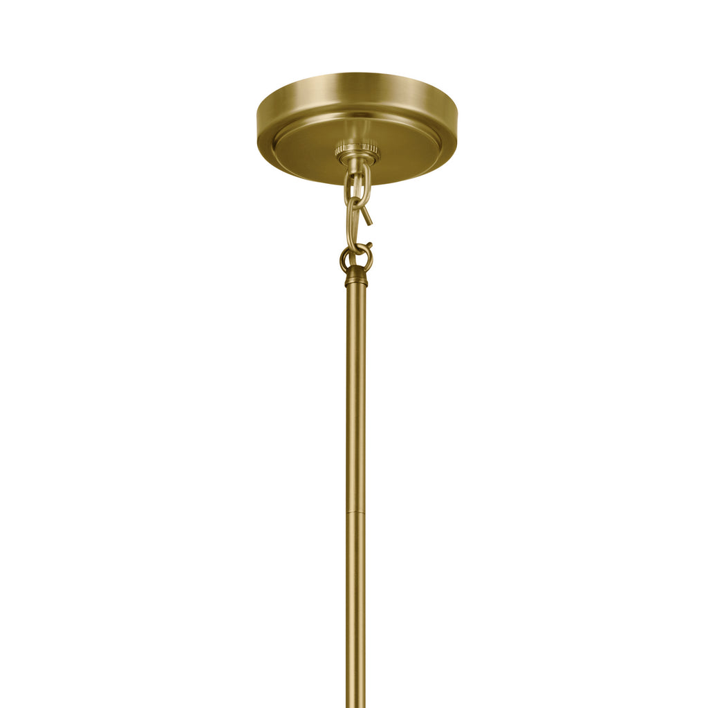 KICHLER 52450NBR Vetivene 20" 3 Light Chandelier Natural Brass