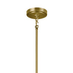 KICHLER 52450NBR Vetivene 20" 3 Light Chandelier Natural Brass