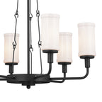 KICHLER 52451BKT Vetivene 29" 6 Light Chandelier Textured Black