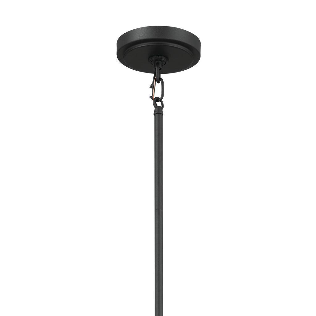 KICHLER 52451BKT Vetivene 29" 6 Light Chandelier Textured Black