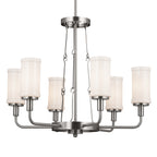 KICHLER 52451CLP Vetivene 29" 6 Light Chandelier Classic Pewter