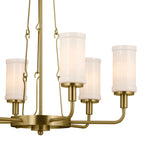 KICHLER 52451NBR Vetivene 29" 6 Light Chandelier Natural Brass