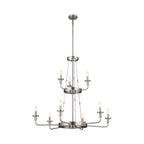KICHLER 52452CLP Vetivene 40" 9 Light Chandelier Classic Pewter