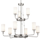 KICHLER 52452CLP Vetivene 40" 9 Light Chandelier Classic Pewter