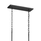 KICHLER 52453BKT Vetivene 46.5" 8 Light Linear Chandelier Textured Black