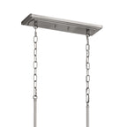 KICHLER 52453CLP Vetivene 46.5" 8 Light Linear Chandelier Classic Pewter