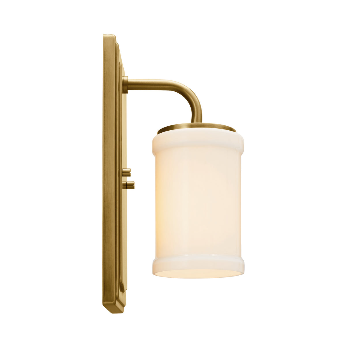 KICHLER 52454NBR Vetivene 12" 1 Light Wall Sconce Natural Brass