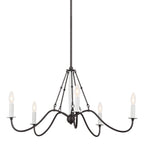 KICHLER 52455AVI Freesia 31.25" 5 Light Chandelier Anvil Iron