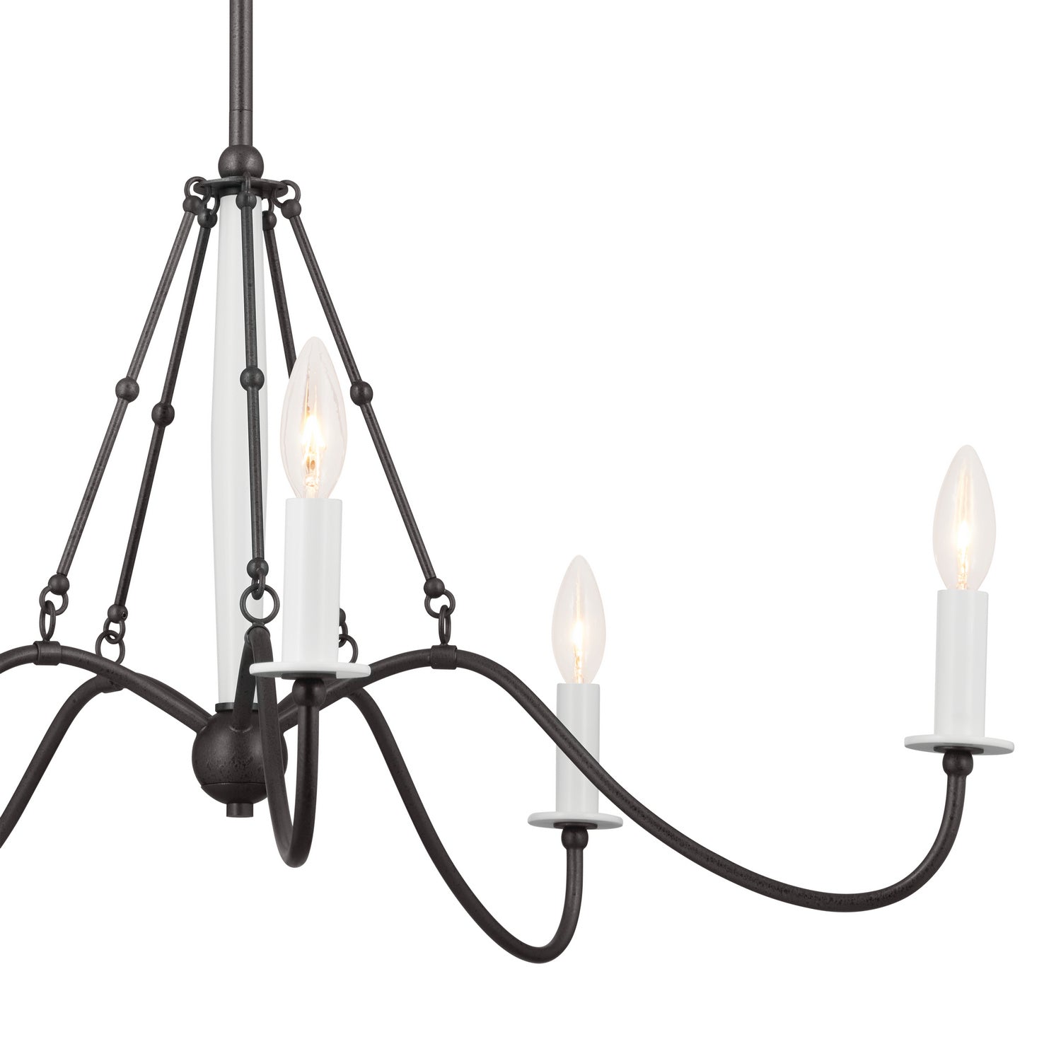 KICHLER 52455AVI Freesia 31.25" 5 Light Chandelier Anvil Iron