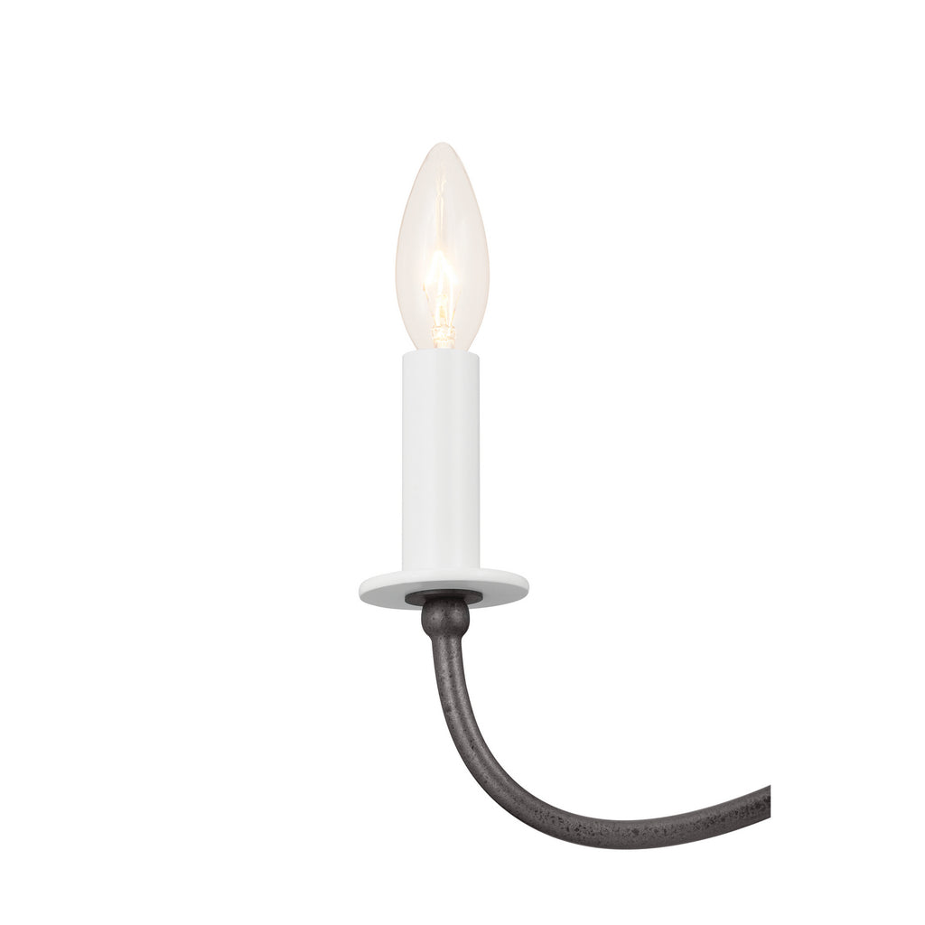 KICHLER 52455AVI Freesia 31.25" 5 Light Chandelier Anvil Iron
