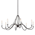 KICHLER 52456AVI Freesia 38" 8 Light Chandelier Anvil Iron