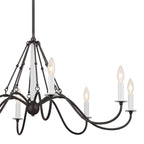 KICHLER 52456AVI Freesia 38" 8 Light Chandelier Anvil Iron