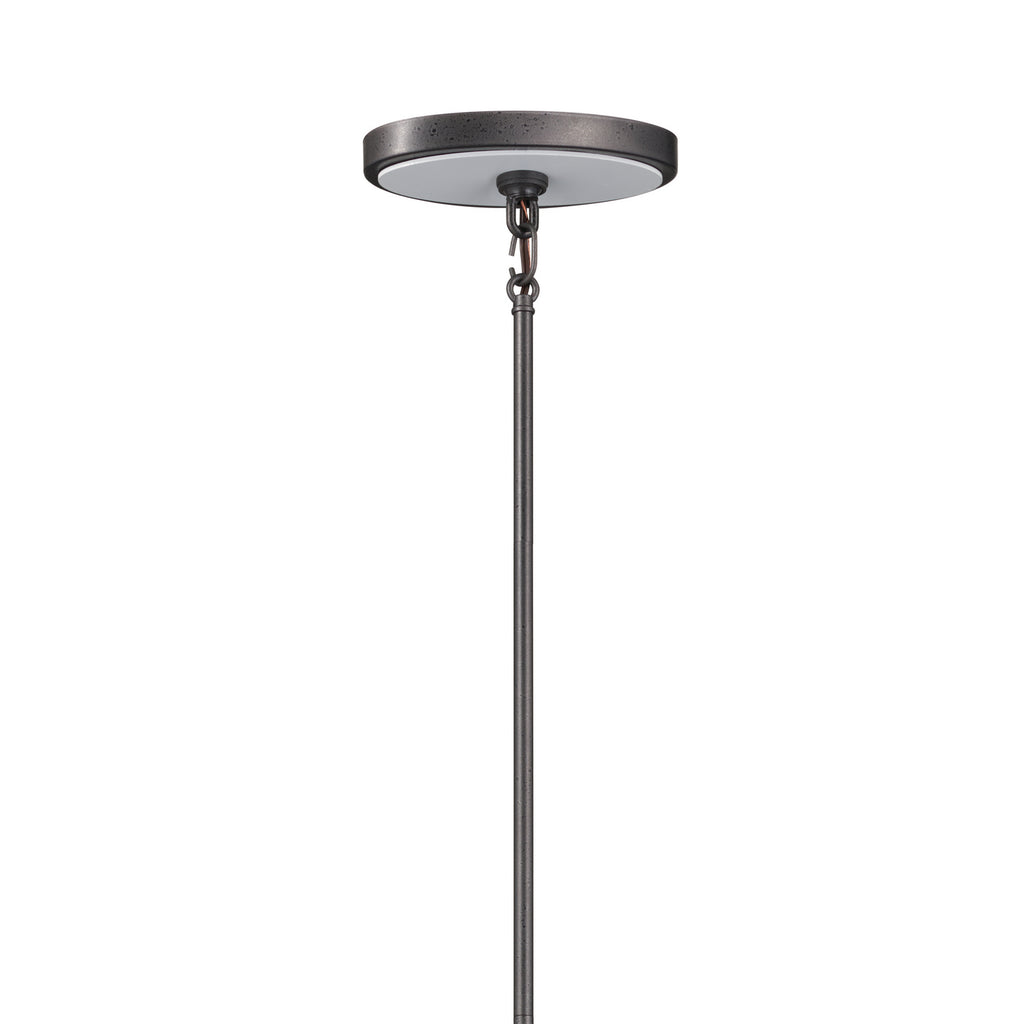 KICHLER 52457AVI Freesia 44" 8 Light Oval Chandelier Anvil Iron