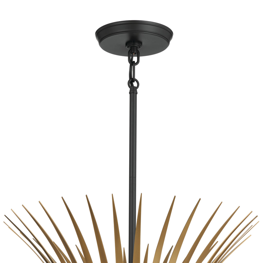 KICHLER 52458BK Felicity 29" 6 Light Chandelier Black