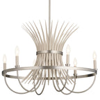 KICHLER 52458NI Felicity 29" 6 Light Chandelier Brushed Nickel
