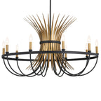 KICHLER 52459BK Felicity 37" 9 Light Chandelier Black