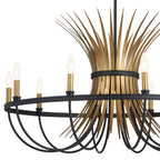 KICHLER 52459BK Felicity 37" 9 Light Chandelier Black